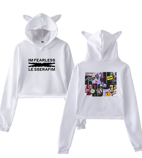 Le Sserafim Cropped Hoodie #1