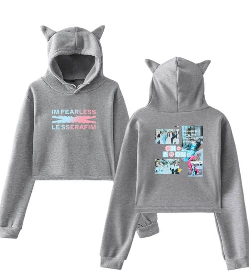 Le Sserafim Cropped Hoodie #3